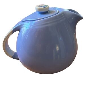 Vintage Hall's Superior Quality Kitchenware Cadet Blue Rose Parade Teapot EUC